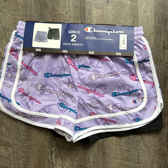 Girls Shorts -2 Pack Champion - Picture 2 of 6